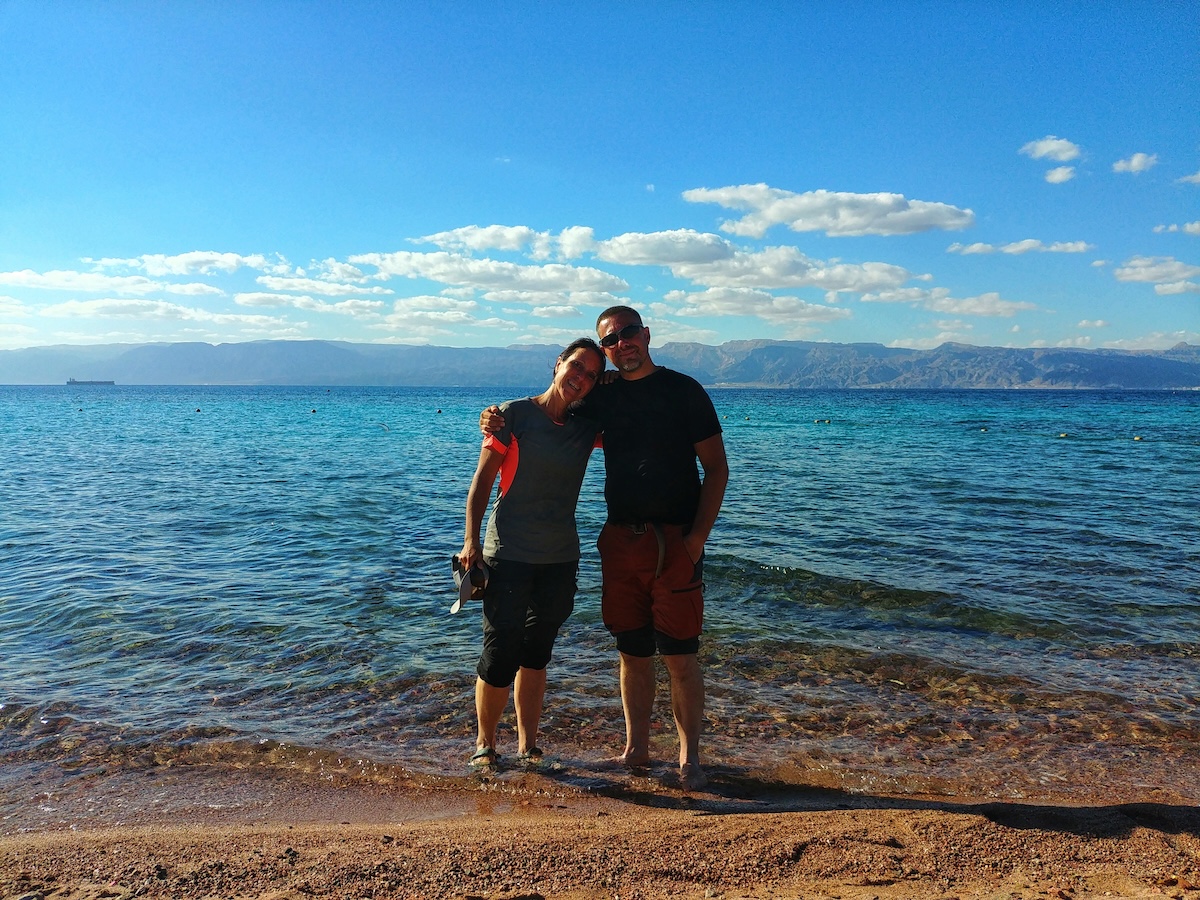 Il porto di Aqaba sul Mar Rosso, traguardo finale del Jordan Trail in Giordania