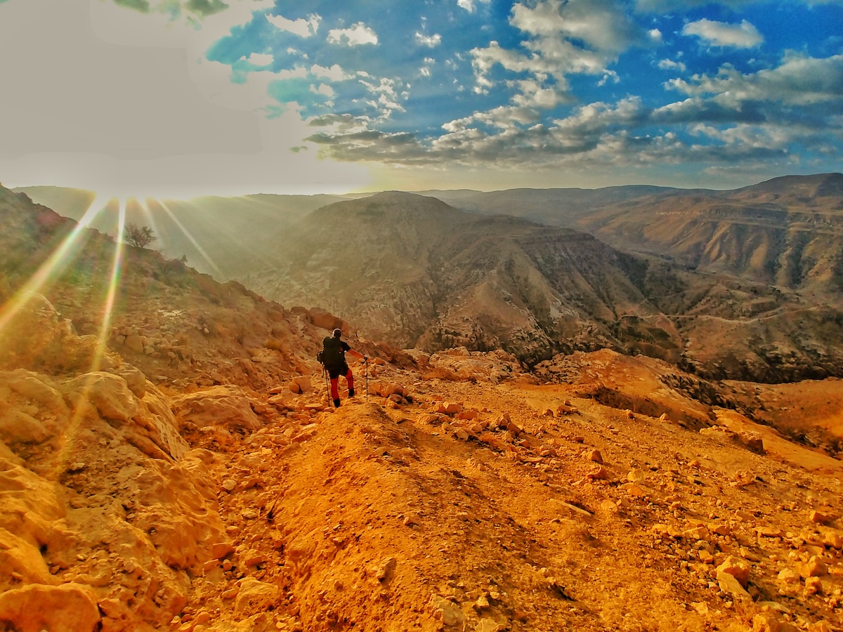 La Riserva di Dana, uno dei paesaggi più spettacolari attraversati da Laura lungo il Jordan Trail